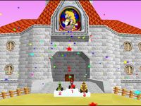 une photo d'Ã©cran de Mario Kart 64 sur Nintendo 64